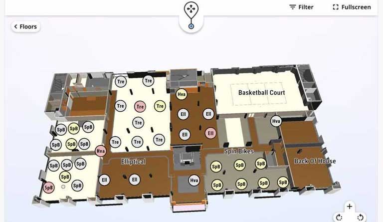 athletic facility generic floorplan layout
