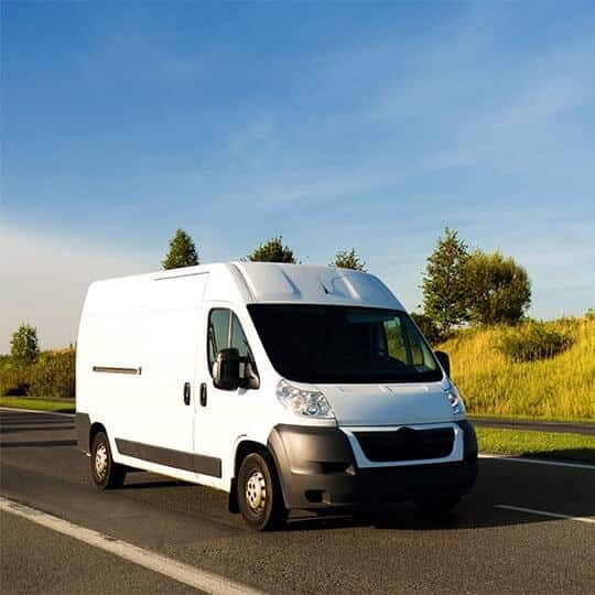 generic unbranded white professional work van