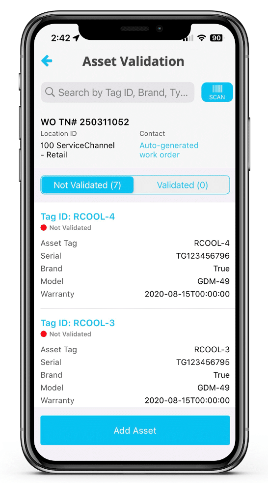 Plan capital investments with Asset Validation